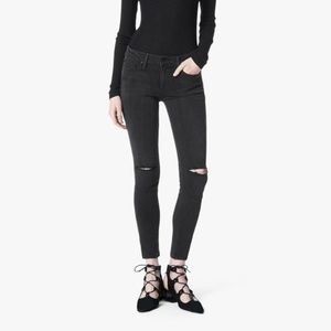 Joe's Black Distressed Vixen Jeans - Skinny Ankle